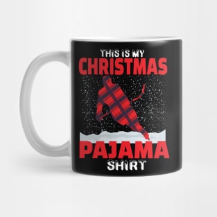 This is my christmas pajama ice hockey lovers gift Mug